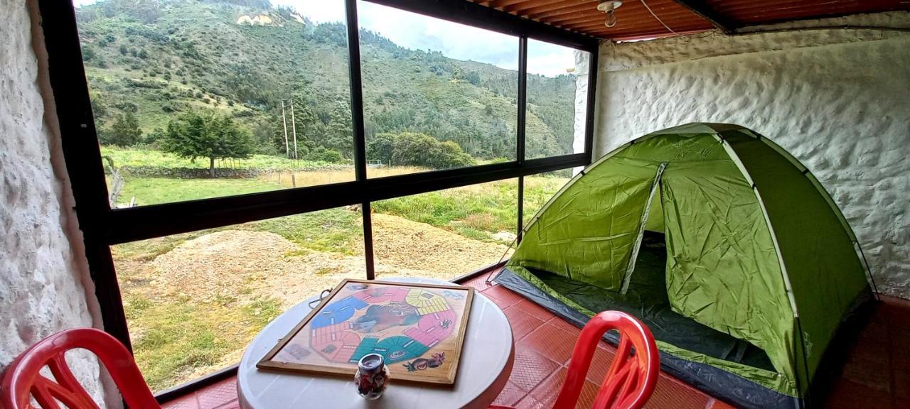 Hospedaje Y Camping Del Rio Monguí Buitenkant foto