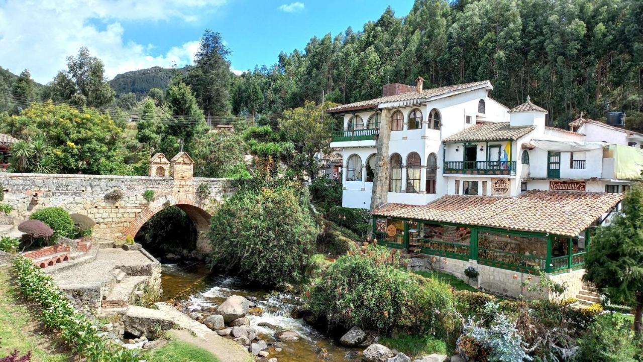 Hospedaje Y Camping Del Rio Monguí Buitenkant foto